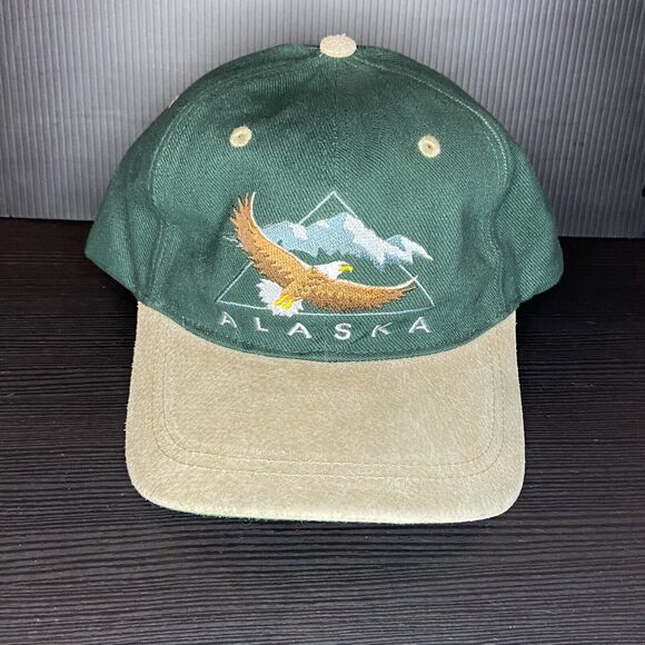 Artic Circle Enterprises Alaska Eagle Green Strap Back - Picture 1 of 5